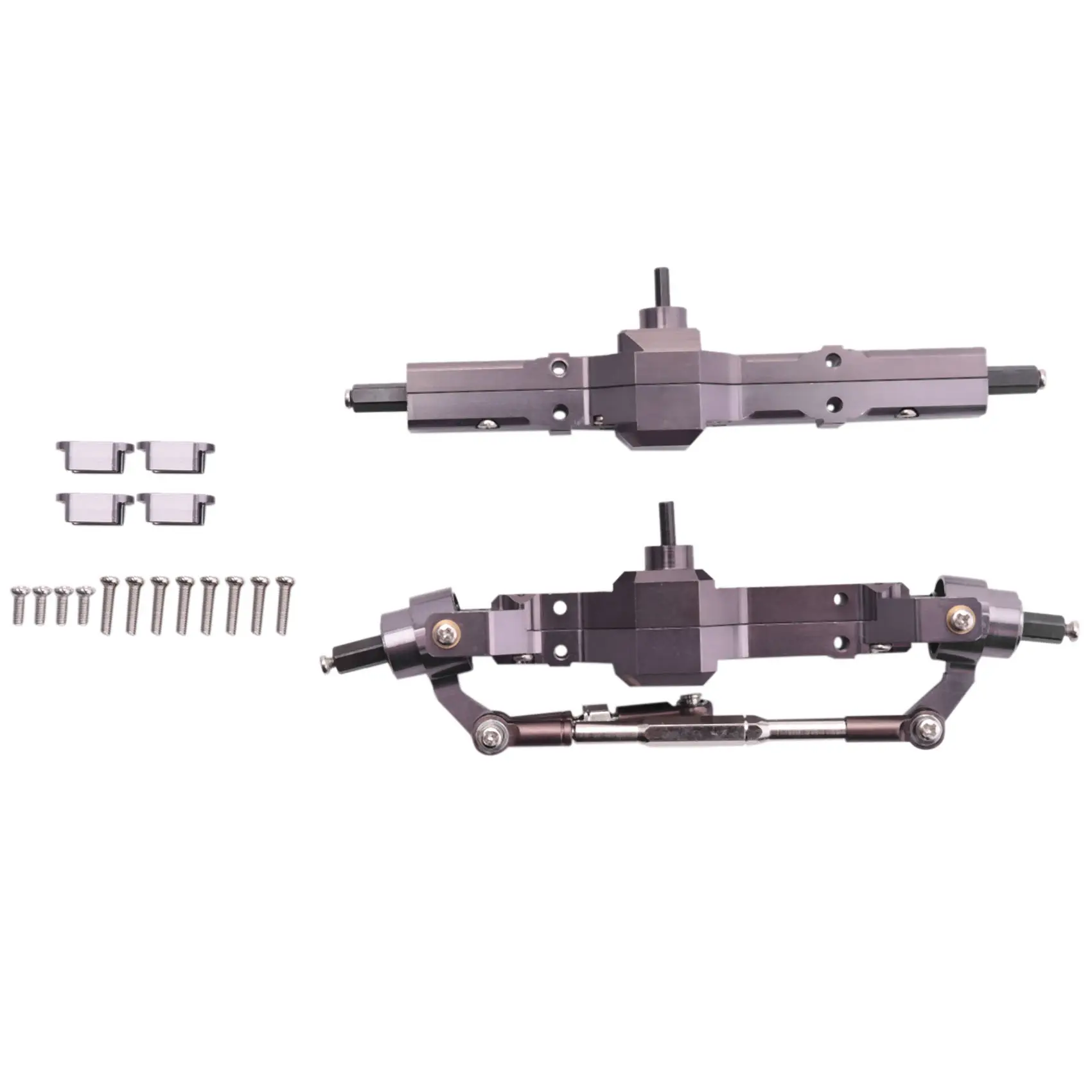 Metal Front & Rear Bridge Axle GearBox for WPL C14 C24 C34 C44 B14 B24 1/16 RC Car Truck Upgrade Parts Accessories