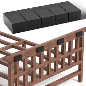 25Pcs EVA Foam Headboard Stoppers Furniture Pads, 10Pcs 0.6" Thick + 15Pcs 0.2" Thick, Prevent Sliding Fill Gaps, Protect Walls for Bed Chair Furniture