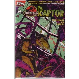 Jurassic Park: Raptor, #2 of 2 (Sealed in Polybag w/3 Trading Cards!)