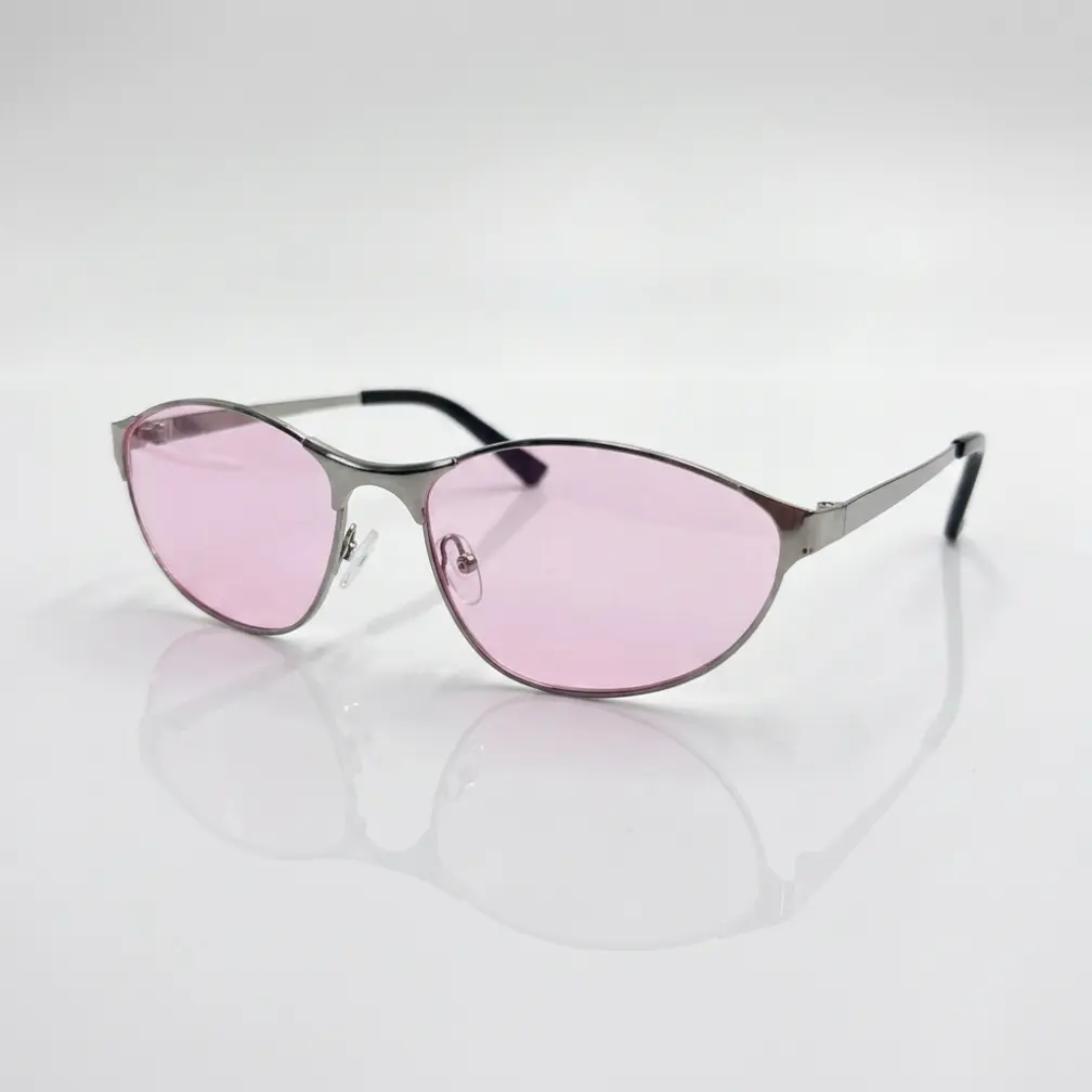 Minimalist Oval Tinted Glasses Unisex Vintage Inspired Shades Lightweight Comfortable for Daily Commute Travel Outdoor Activities Sun Protection Trendy Accessory