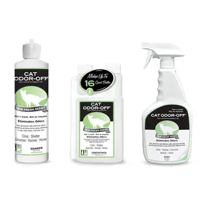 Cat Odor-Off Concentrate Pet Smell Odor Eliminator Bundle – Cat Odor Eliminator Concentrate for Pet Urine, Fresh or Original Scent - Odor Remover