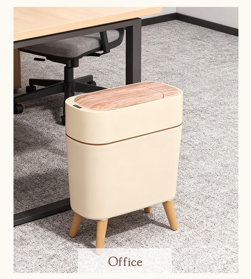 Pukomc Nordic Design Auto-Sensing Bin – Waterproof, Touchless & Hygienic, A Beautiful Addition to Any Kitchen