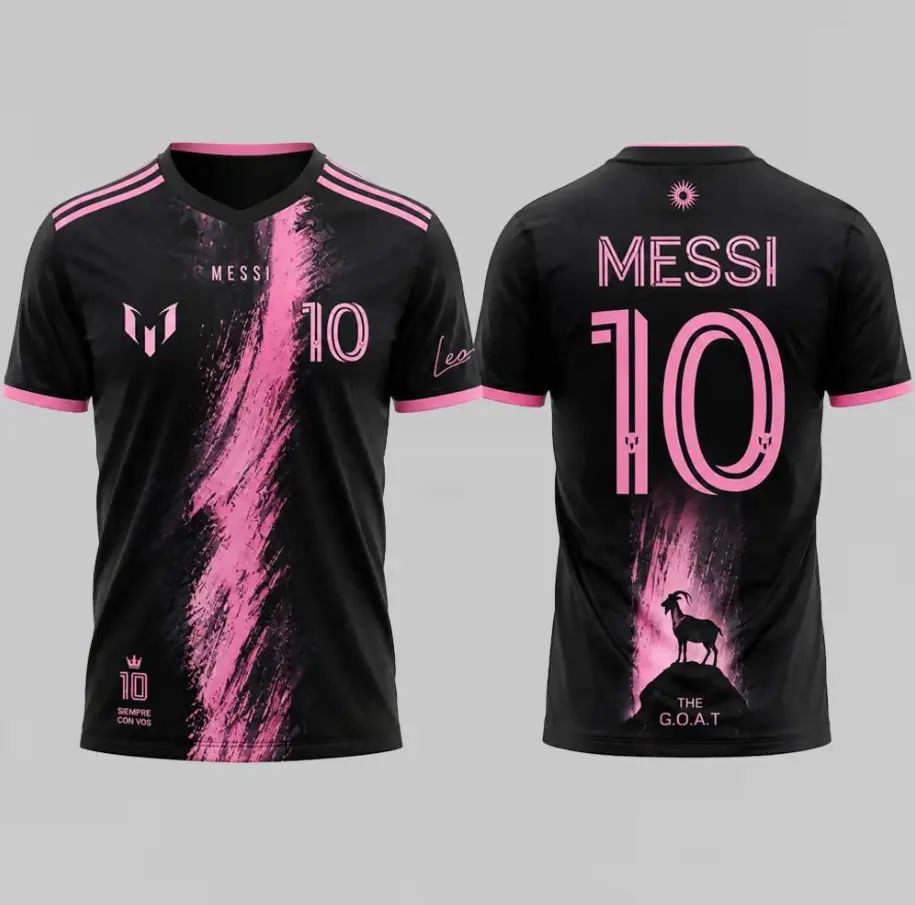 Customize The GOAT Icon Soccer Jersey M10 – Career Tribute Fan Edition Kit, Colorful Soccer Fan Shirt, Short Sleeve V Neck Sports Top, Soccer Gift for Fans
