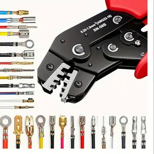 Sn-58b Crimping Tool Set with 270 Wire Terminals, Durable Electrical Tools for Professional Use, Essential for Wiring Projects