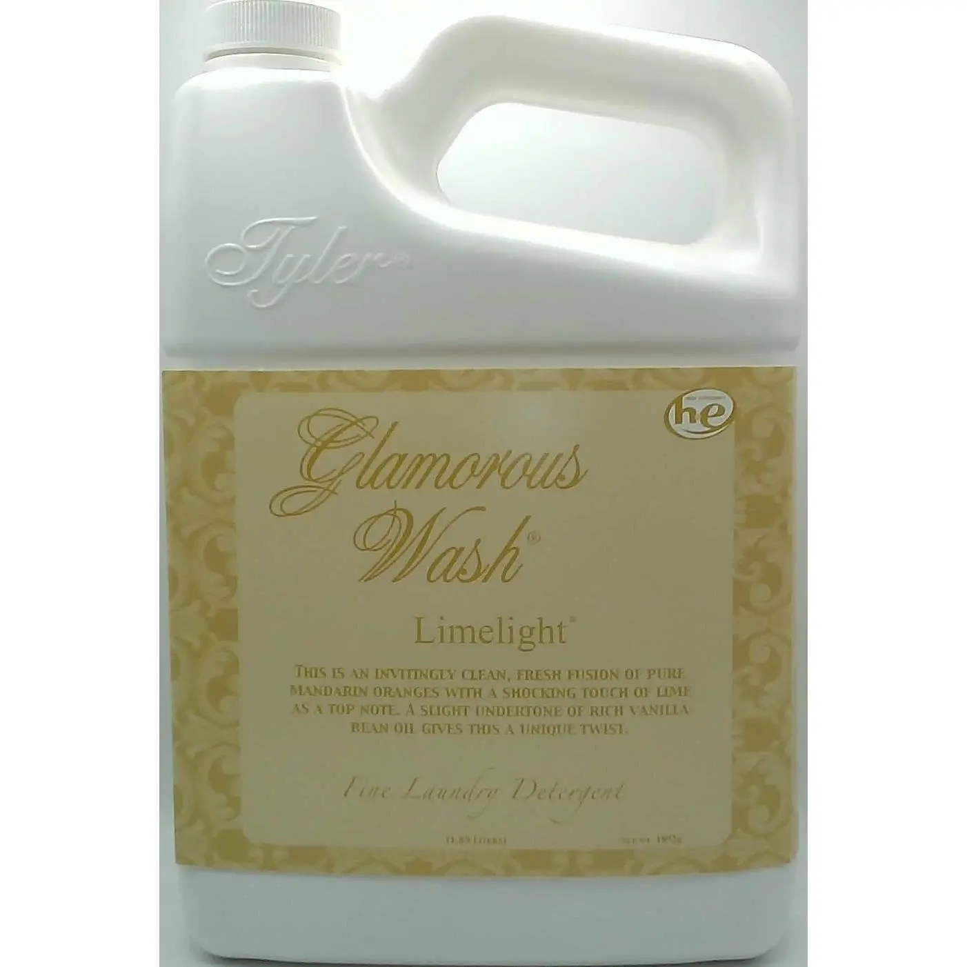 Tyler Candle Company Glamorous Wash Household Hand Liquid Detergent - Limelight Fragrance Home Cleaner - 1.89L/64oz, Vanilla, Liquid Cleaner