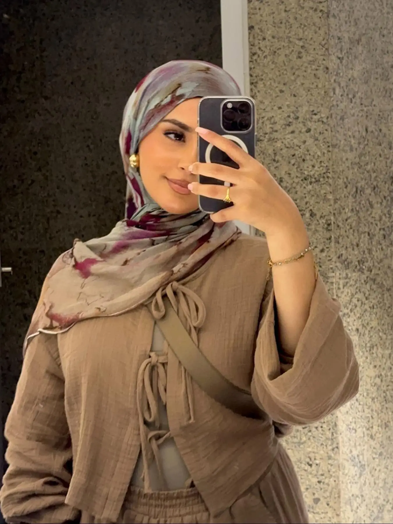 Women's All Over Print Khimar, Casual Comfortable Long Scarf for Daily Wear, Fashionable Hijab for Women