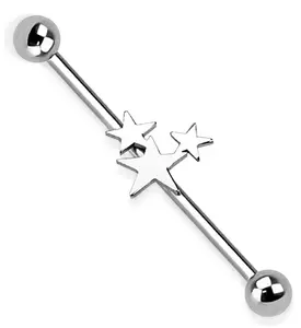 Triple Star Industrial Stainless Steel Barbell