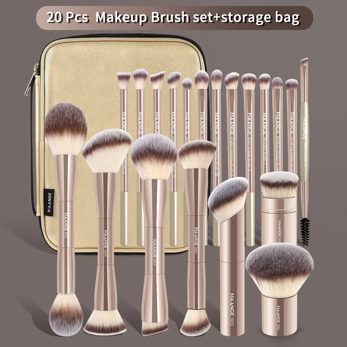 MAANGE Makeup brushes Set 1 Set Multifunctional Makeup Brushes for Powder Liquid Cream Makeup Tools for Women Cosmetics Brushes Set Makeup Kits Makeup Brushes Set Makeup Tools Cosmetics Kits Concealer Brush