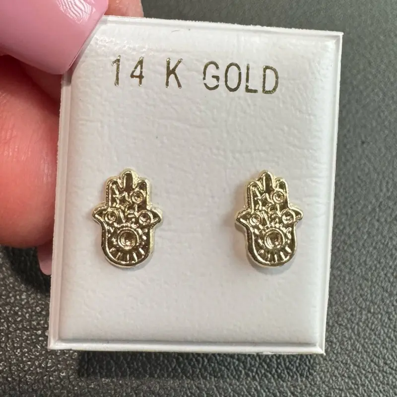 Fatima 14K Gold Earrings - Manita Design