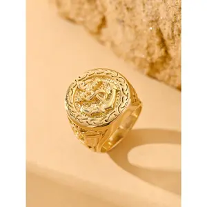 Luxury Anchor Signet Ring, Premium Unisex Band