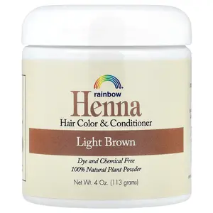 Rainbow Research Henna, Hair Color and Conditioner, Light Brown, 4 oz (113 g)