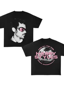 Harry Styles' 2026 Double-sided Concert T-Shirt for Tour - Soft, Breathable, High-Quality, Trendy Y2K Style