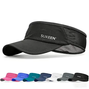 Sukeen Sports Sun Visor Men Women Lightweight Packable Cooling Stretchy Visor Hat for Running, Tennis, Golf