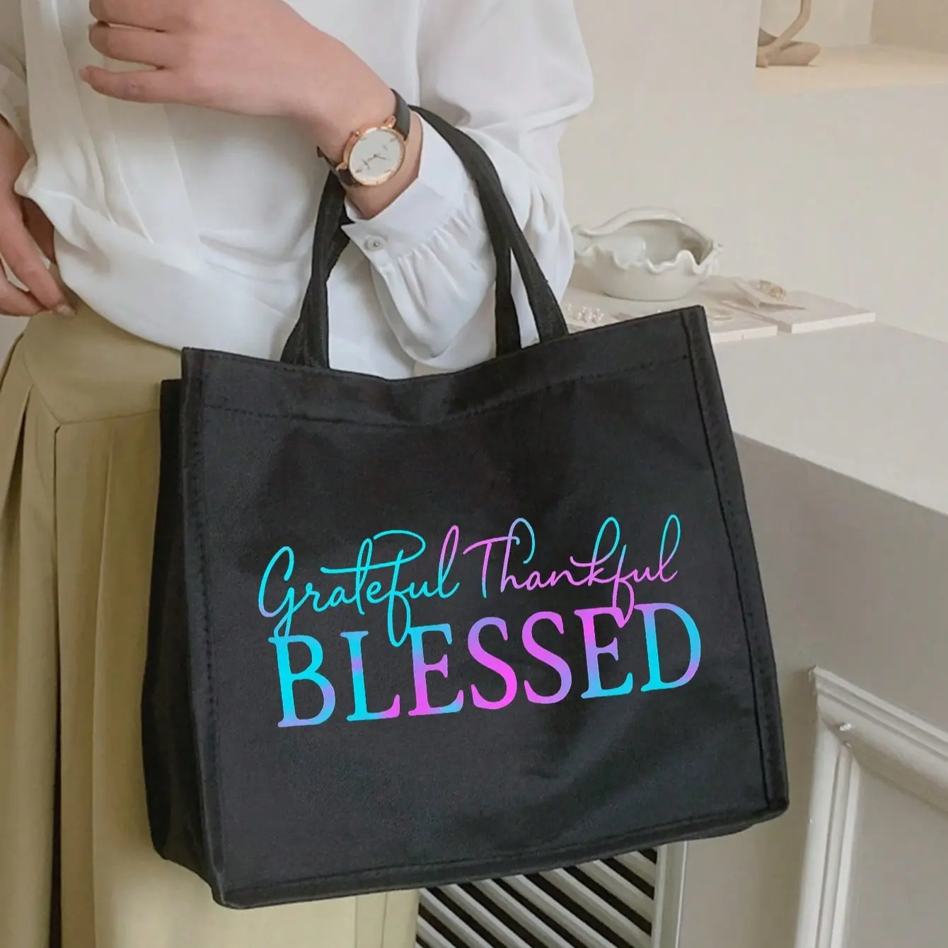 Large Capacity Handbag and Makeup Bag Set, Travel Cosmetic Bags, Travel Style Letter Design, Perfect for Shopping, Ideal Gift for Family and Friends, Travel Accessory, Travel Essentials