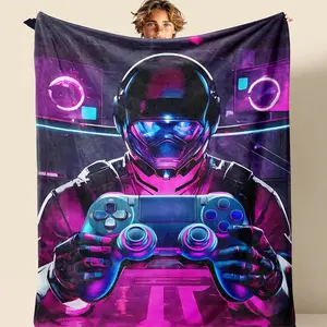 Gaming Throw Blanket, Boys Girls Game Blankets, Game Blanket for Boys Gifts for The Ultimat Gaming for Kids Teens Son Husbands Men Boyfriends Sofa Bedroom