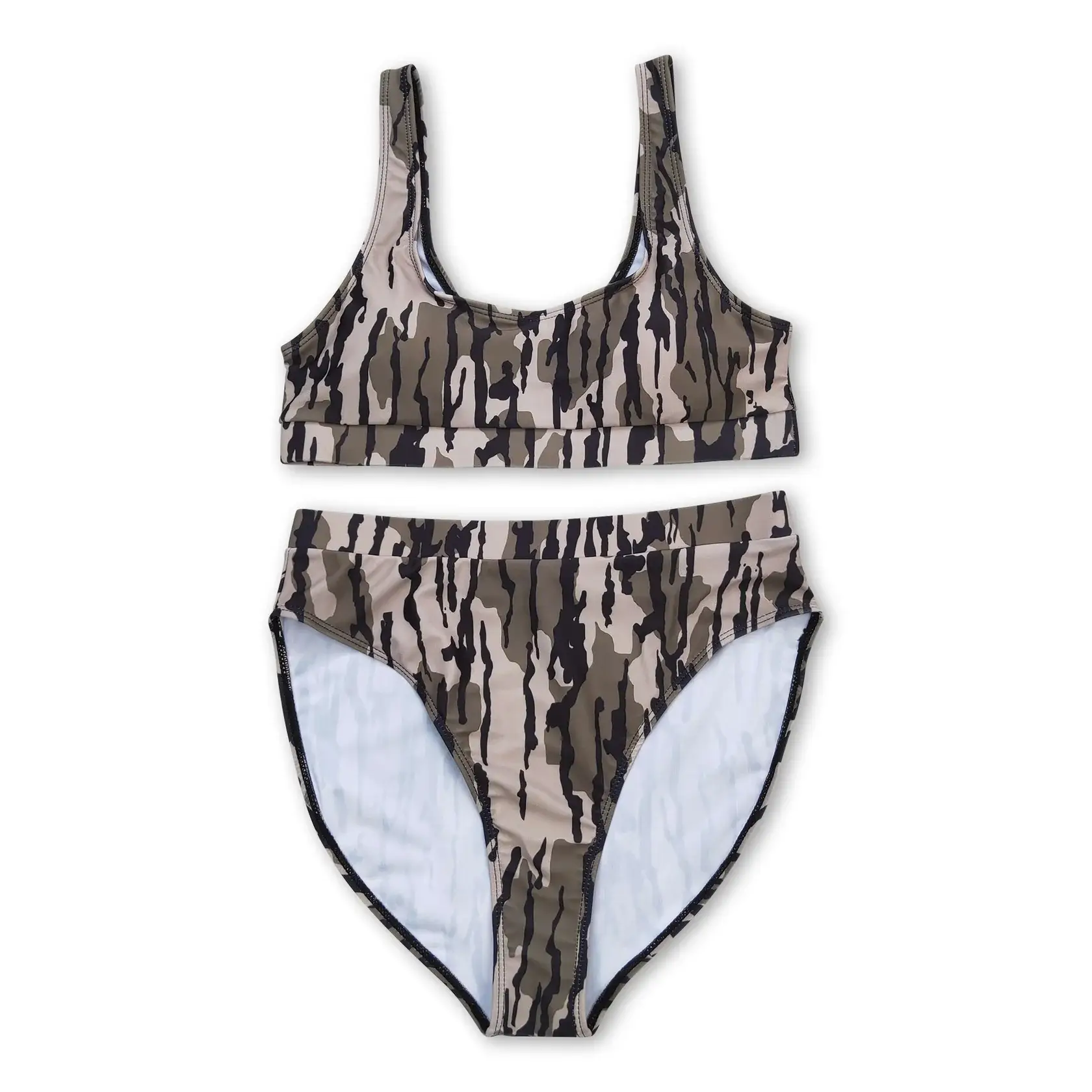 Camouflage Print 2 Piece Swimsuit