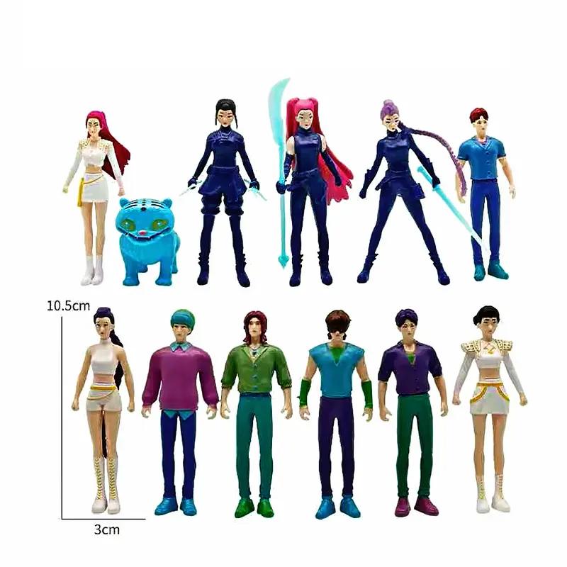 K-POP Demon Hunter Theme Doll Set 18-Piece Cartoon Model Toys for Home & Office Decor Desk Decorations Unique Themed Dolls Compact Size 5.3-11.5cm Easy Display No Warranty - Action Figures