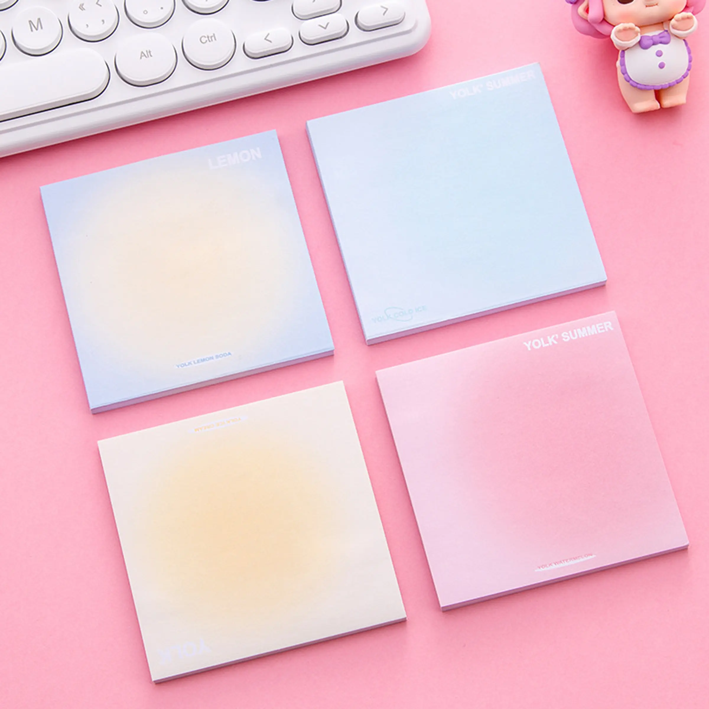Gradient Sticky Notes - High-Quality Adhesive Memo Pads - TikTok Shop