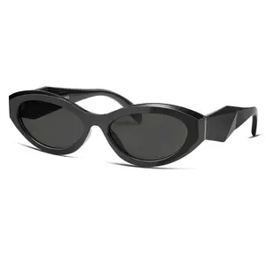 Women's Retro Y2K Oval Cat Eye Sunglasses Fashion UV Protection Trendy Sun Glasses