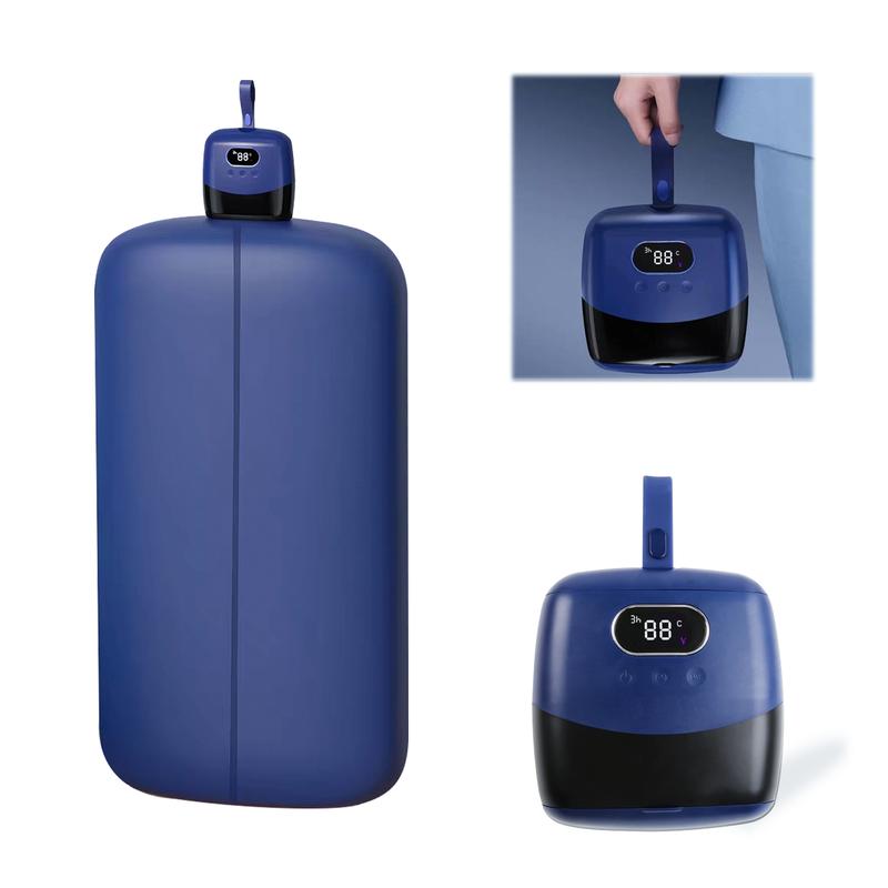 Portable Dryer Mini Dryer Features an adjustable timer and wrinkle-free heating function to quickly dry large quantities of clothes and shoes. Ideal for home, apartment, business trips, and travel use.