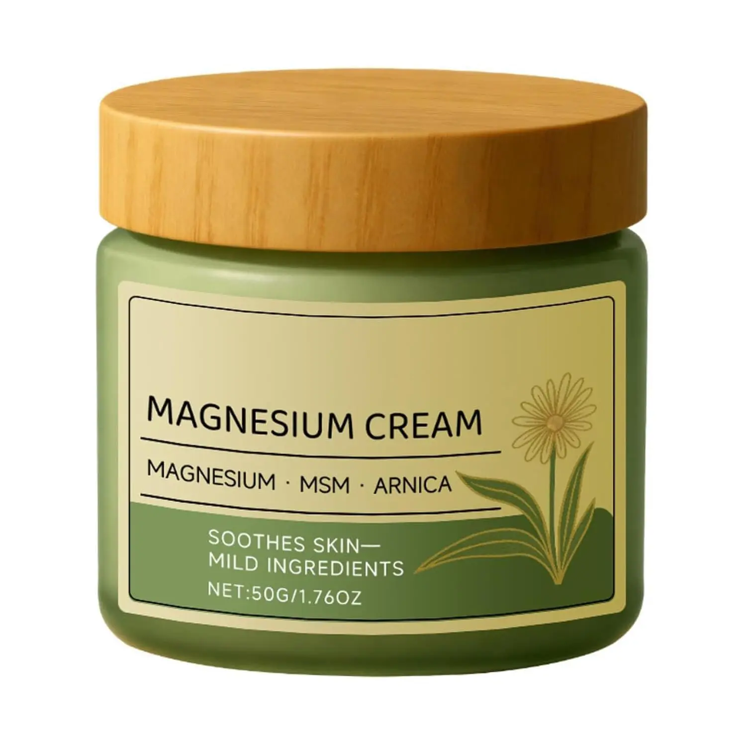 Total Relief Magnesium Body Care Cream - Fast-Absorbing MSM & Arnica Formula, Moisturizing, Soothes Nerve Discomfort, Daily Comfort Support, Body Care Products