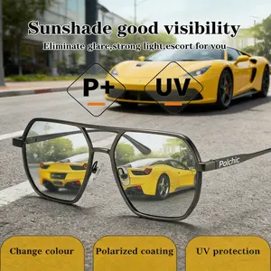 PolChic Aviator Sunglasses, Unisex: UV400 Protection, TAC Polarized Lenses, Designer All-Season 2026 Eyewear, Geometric Double-Beam Frame, For Driving, Fishing, Outdoor Sports & Indoor Use, Trendy Travel Accessories, Lentes de Moda