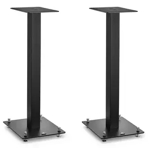 triangle - Speaker Stands S01 for Home Theater & HiFi Bookshelf Speakers - Height 600 mm - Universal Compatibility Stands - Black (Pair)
