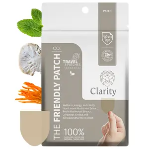 The Friendly Patch Clarity Mushroom 8 pack Lion Mane, Reishi, Cordyceps for Focus and Energy