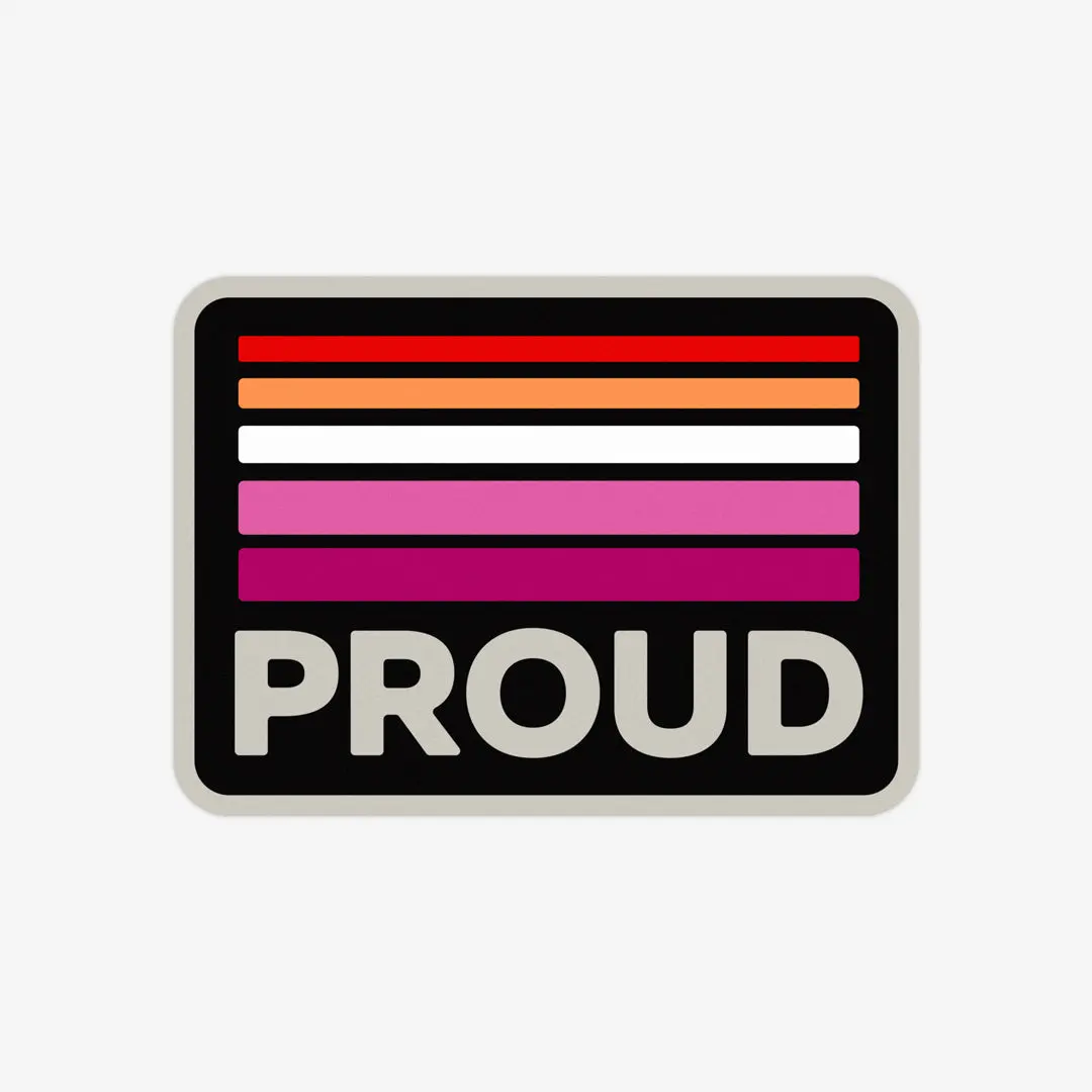 Proud Retro Lesbian Sticker