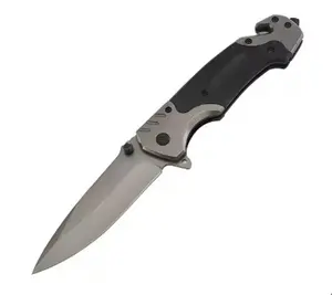 Stainless steel Multifunctional folding knife Glass Breaker, Seat Belt Cutter - EDC Sharp Folding Knives - Small Tool for Camping Hiking - Gifts for Men, Women Compact Folding Grip Knife
