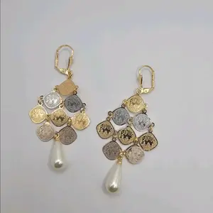 Elephant's beautiful earrings cascade style gold-plated three colors fashion dangle earring