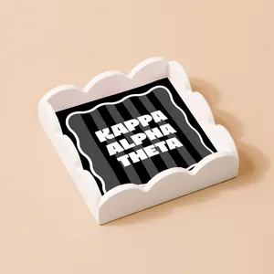 Kappa Alpha Theta Scallop Trinket Tray