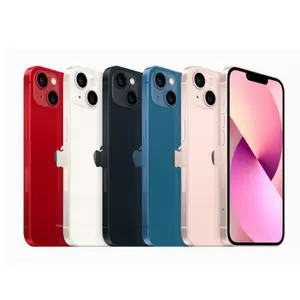 Refurbished Apple iPhone 13 Fully Unlocked 128GB 256GB 512GB Red Blue Green Midnight Pink Starlight 2021 in Good Condition & Phone Charger