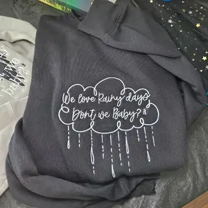 LICENSED Kate Stewart Embroidered Sweatshirt, The Ravenhood Book Series Merch, We Love Rainy Days, Bookish Merch, Kate Stewart Author, Embroidered Sweatshirts, High quality hoodie