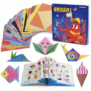 Animal DIY Origami Paper Kit, 108 Sheets Colorful Folding Papers, Easy Origami Book for Beginners, Art Project Set, Craft Kits