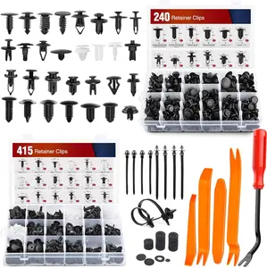 Nilight 700Pcs Car Push Retainer Clips & Auto Fasteners Assortment -30 Most Popular Sizes Nylon Bumper Fender Rivets with 10 Cable Ties and Fasteners Remover for Toyota GM Ford Toyota Honda Chrysler Black Replacement Automotive  dealsforyoudays