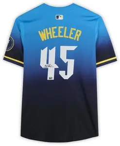 Framed Zack Wheeler Philadelphia Phillies Autographed Light Blue City Connect Limited Jersey - Fanatics Authentic Certified