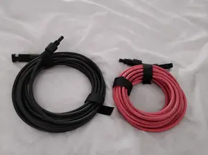 A pair of long solar cable. Estimated 20 feet each. Excellent.