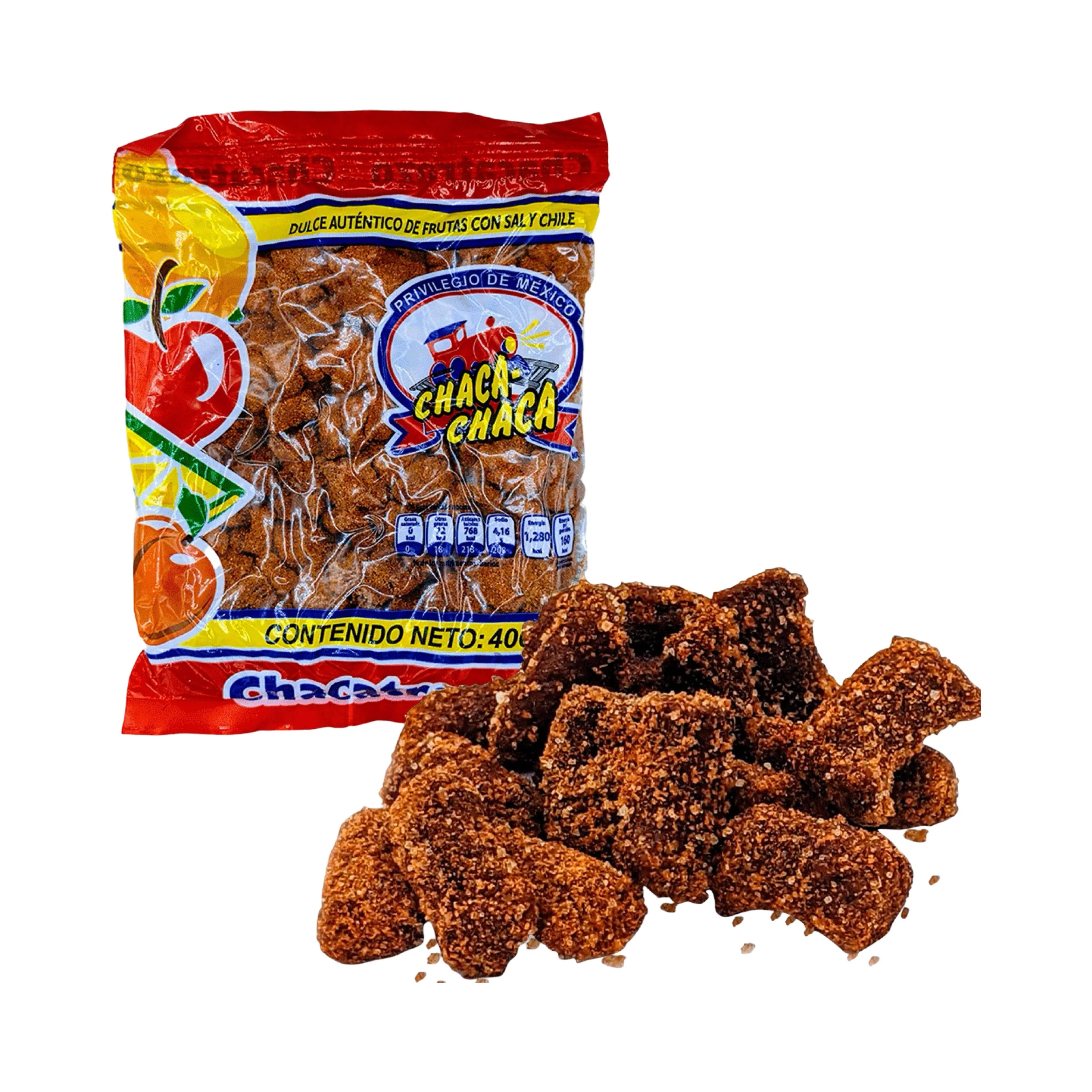 Chaca Chaca, Chacatrozo, Original Tamarindo Fruit Chili Candy, Mexican Candy, Dulces Mexicanos, Spicy, Sweet, Tangy, Savory, Chili