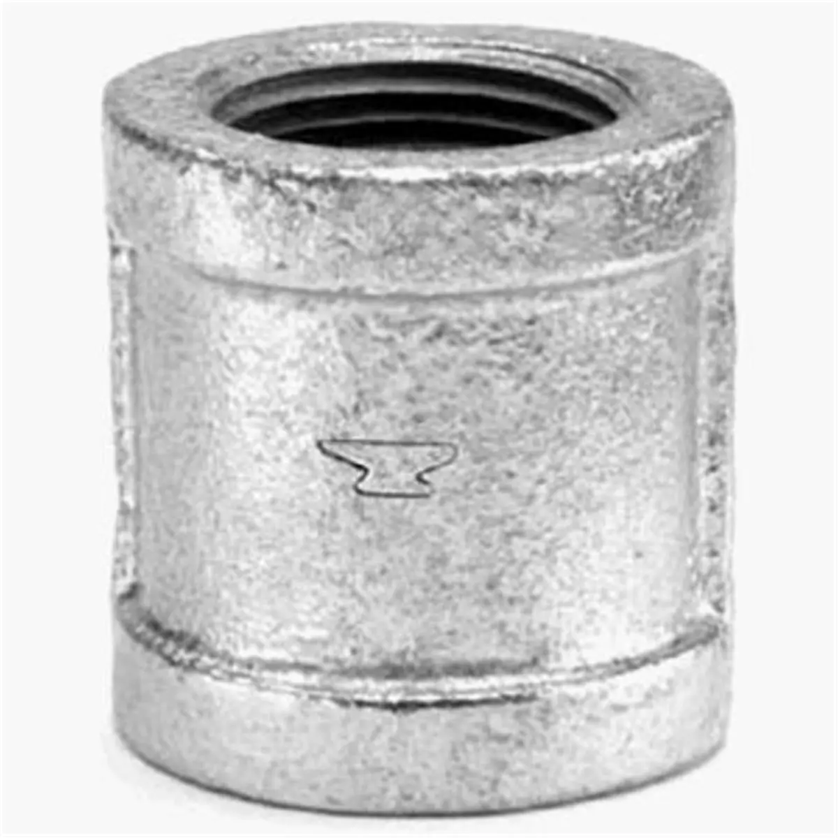 212 MAIN Anvil International 8700133807 2 in. Galvanized Right-Hand Malleable Coupling for Water Pipe