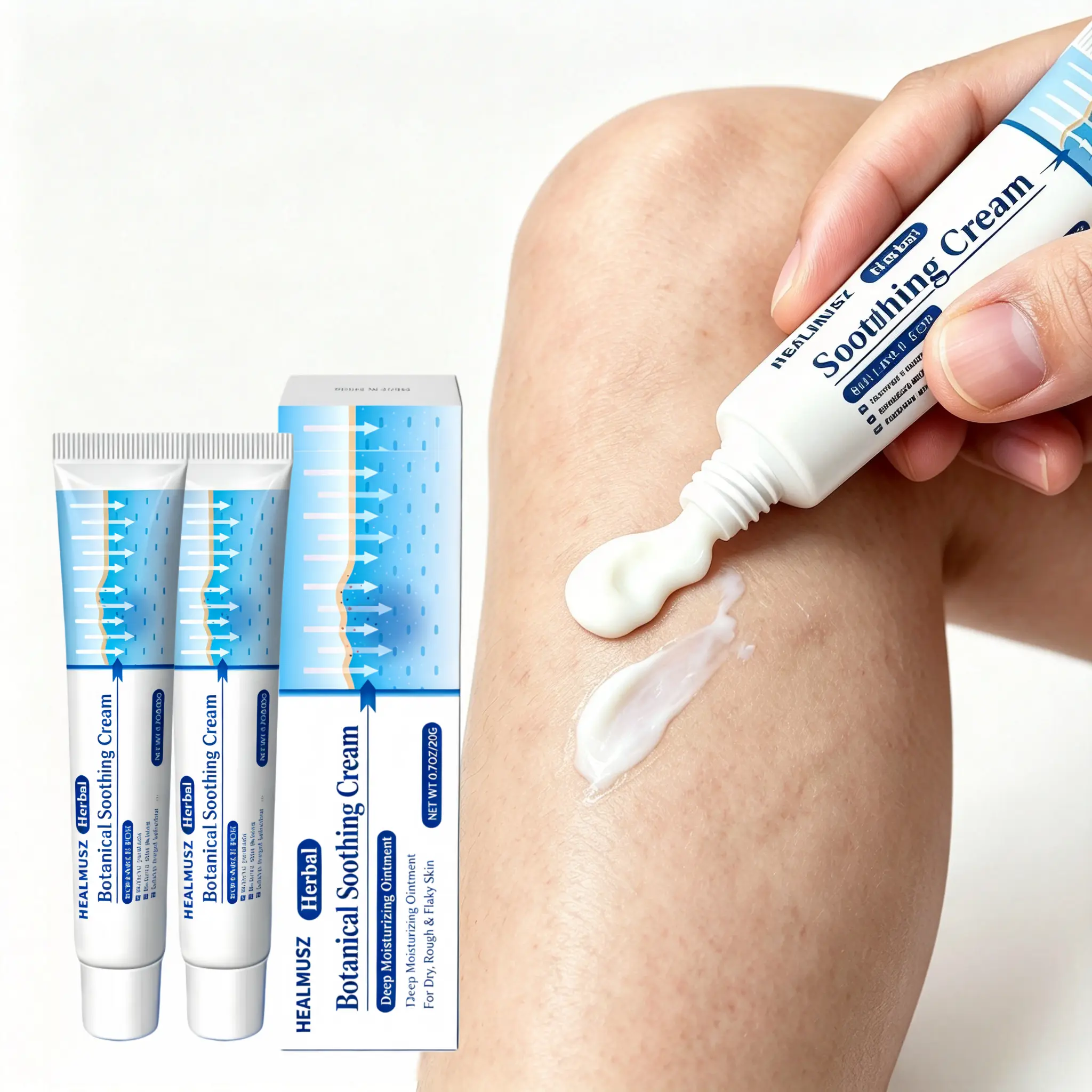 Healmusz Official 3-Pack Plant Extract Skin Care Ointment - Gentle Daily Body Moisturizer for Dry, Rough Skin with 24H Fast Shipping