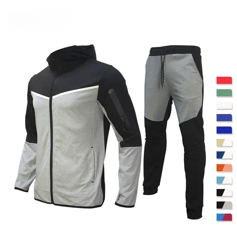Men's Suit Spring and Autumn Sportswear Casual Jacket Sweater Boutique Sports Two-piece Suit Men's