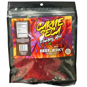 Carne Seca True Seca Beef Jerky 1.7 oz Salt and Pepper Flavor Authentic Bold Traditional Taste Rich Fiery Flavor Dry Spicy Snack
