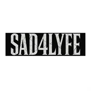 Sad4Lyfe Bumper Stickers, Car Decals for Emo Enthusiasts, Sadness Merchandise, Road Trip Decor, Unique Gift Idea