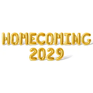 Letter Balloons - HOMECOMING 2029 16" Inch Alphabet Letters Foil Mylar Balloon Homecoming Party Banner