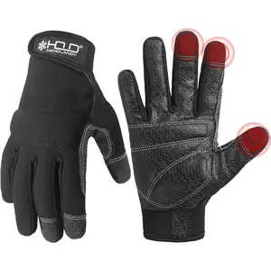 HANDLANDYMen's and women's work gloves, multi-functional mechanical touchscreen gloves, flexible gardening gloves for yard use