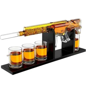 AR15 Decanter Birthday Gifts for Men Set - Limited Edition - 800 ml & 12oz Bullet Glasses