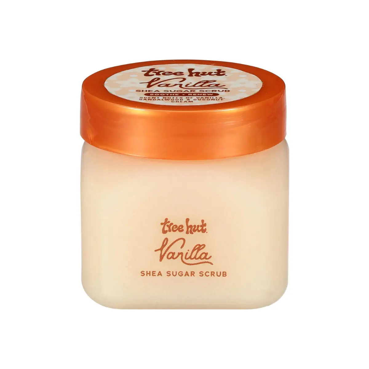 Tree Hut Mini Vanilla Body Scrub, Exfoliating & Hydrating Sugar Scrub with Shea Butter, Smooth Skin, Body Exfoliator For All Skin Types, Self Care Gifts for Women, Vegan, Travel Size, 3.4 oz