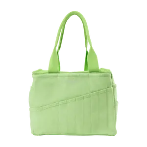 Soolla® Studio Bag, Lime Drip, Pottery Tool Bag, Craft Organizer, Knitting Bag, Crochet Yarn Tote