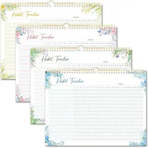 Habit  Calendar 2026 (Undated 12 Months) - Daily Habit  Jounal with Spiral Binding & Hanger - Goal  - Motivational Monthly Habit Calendar - Productivity Tool and Workout Calendar - 8.6" x 11.2"